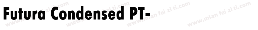 Futura Condensed PT字体转换